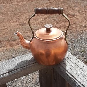 Vintage Tagus Copper Tea Pot